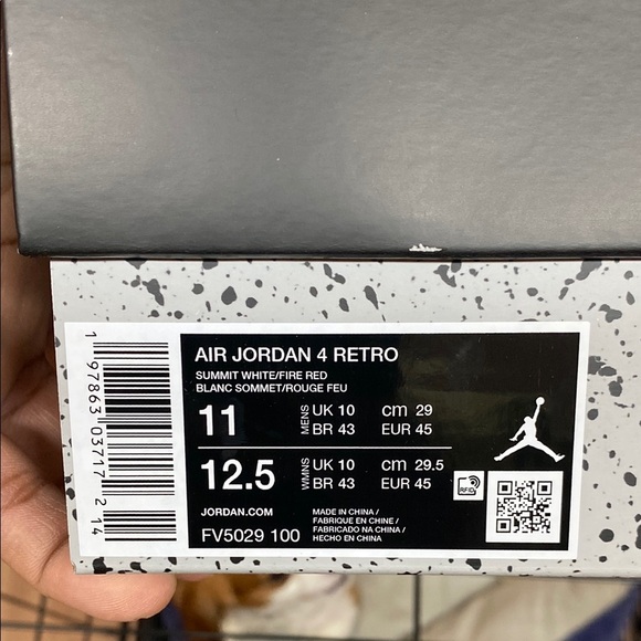 2025 Air Jordan 4 Retro “White Cement” - Picture 10 of 10